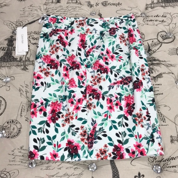 Calvin Klein Floral Print Pencil Skirt - Picture 3 of 4